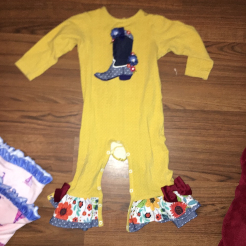 RRR cowgirl boot romper